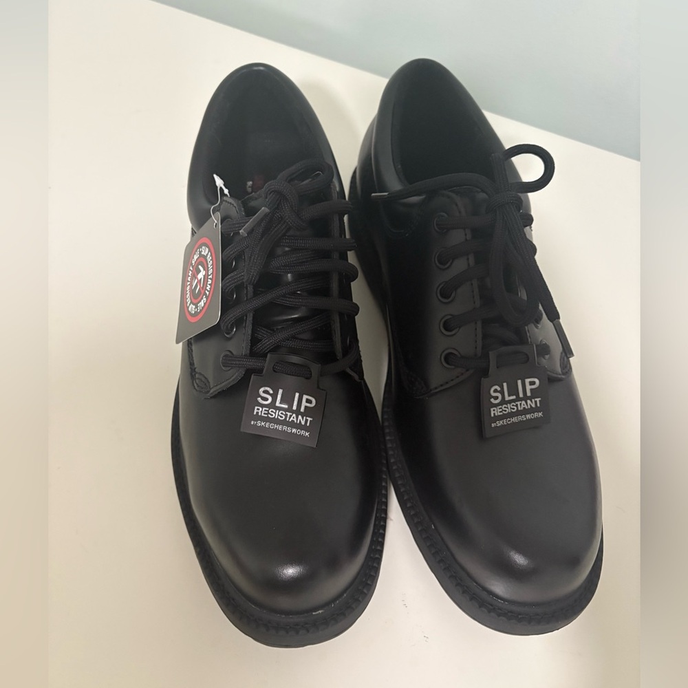 Skechers Slip Resistant Work Shoes Cottonwood Cantix Black Size 11.5 NEW! - Picture 4 of 14